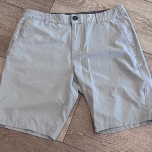 Linksoul Golf Boardwalker Shorts Mens 32 Gray Perforated Casual Hybrid Summer